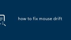 how to fix mouse drift