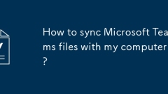 Bagaimana menyegerakkan fail pasukan Microsoft dengan komputer saya?