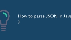 Wie kann ich JSON in Java analysieren?