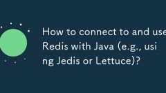 Wie verbinde ich Redis mit Java (z. B. mit Jedis oder Salat)?