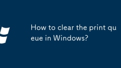 Wie l?sche ich die Druckwarteschlange in Windows?