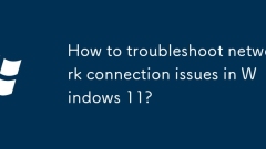 Wie kann ich Probleme mit der Netzwerkverbindung in Windows 11 Fehler beheben?