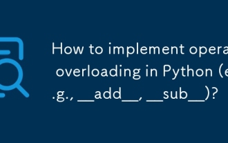 Bagaimana untuk melaksanakan pengendali yang berlebihan dalam python (mis., __Add__, __sub__)?