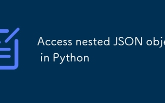 Akses objek JSON bersarang di Python