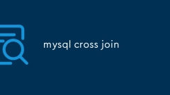 MySQL Cross Join