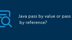 Java passen nach Wert oder Pass für Referenz?