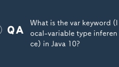 Was ist das VAR-Schlüsselwort (lokal-variable Typinferenz) in Java 10?
