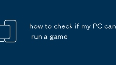So überprüfen Sie, ob mein PC ein Spiel ausführen kann
