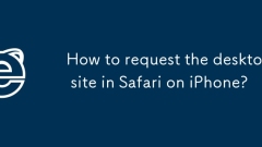 How to request the desktop site in Safari on iPhone?