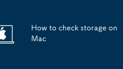 How to check storage on Mac