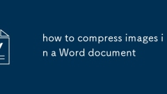 how to compress images in a Word document