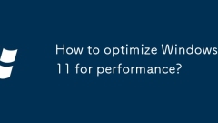 How to optimize Windows 11 for performance?