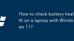 Comment vérifier la santé de la batterie sur un ordinateur portable avec Windows 11?