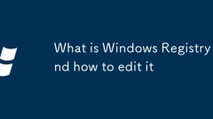 Qu'est-ce que le registre Windows et comment le modifier