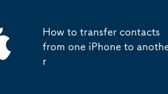 Cara memindahkan kenalan dari satu iPhone ke yang lain