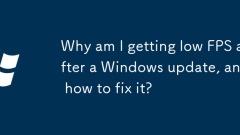 Why am I getting low FPS after a Windows update, and how to fix it?