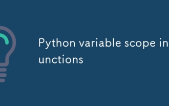 Python variabler Umfang in Funktionen