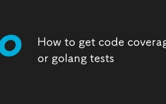Golang 테스트에 대한 코드 커버리지를 얻는 방법
