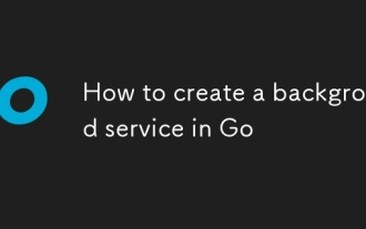 How to create a background service in Go