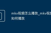 mkv視頻怎么播放_mkv視頻如何播放