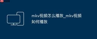 mkv视频怎么播放_mkv视频如何播放
