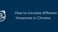How to simulate different timezones in Chrome