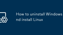 How to uninstall Windows and install Linux