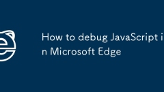 How to debug JavaScript in Microsoft Edge