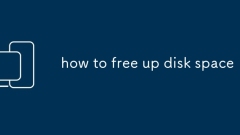 how to free up disk space