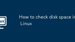 How to check disk space in Linux