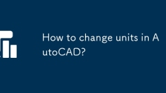How to change units in AutoCAD?
