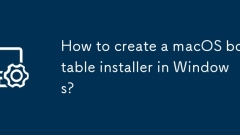 How to create a macOS bootable installer in Windows?