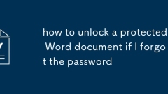 how to unlock a protected Word document if I forgot the password