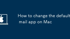 How to change the default mail app on Mac