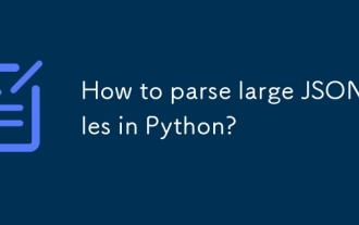 Comment analyser les grands fichiers JSON à Python?