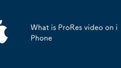 What is ProRes video on iPhone