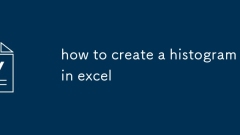 how to create a histogram in excel