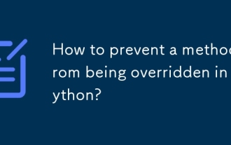 Wie kann es sein, dass eine Methode in Python außer Kraft gesetzt wird?