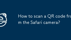 How to scan a QR code from the Safari camera?