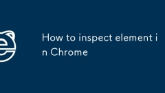 How to inspect element in Chrome
