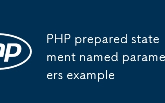 PHP prepared statement named parameters example