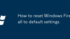 Cara menetapkan semula firewall Windows ke tetapan lalai