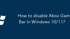 Bagaimana untuk melumpuhkan bar permainan Xbox di Windows 10/11?