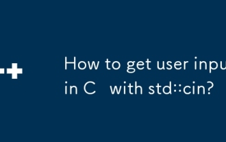 How to get user input in C with std::cin?