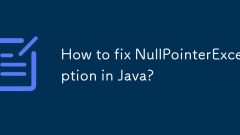 Comment réparer NullPointerException dans Java?