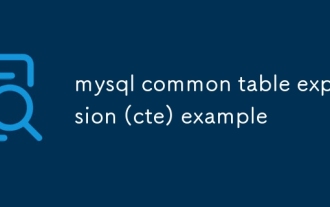Contoh Ekspresi Jadual Biasa MySQL (CTE)
