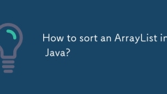 Wie sortiere ich eine Arraylist in Java?