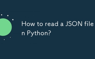 Wie lese ich eine JSON -Datei in Python?
