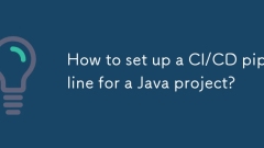 Wie richte ich eine CI/CD -Pipeline für ein Java -Projekt ein?