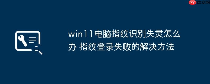 win11電腦指紋識別失靈怎么辦 指紋登錄失敗的解決方法